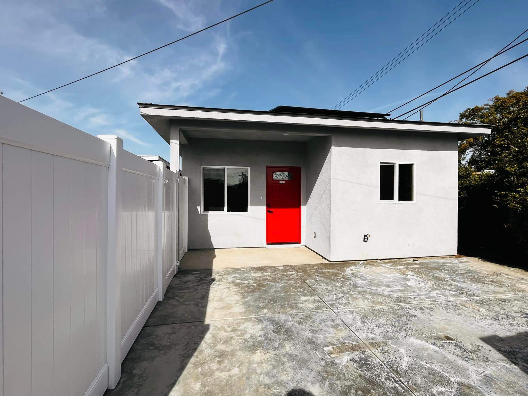 Hillstar-built ADU with striking red front door — completed project near NoHo