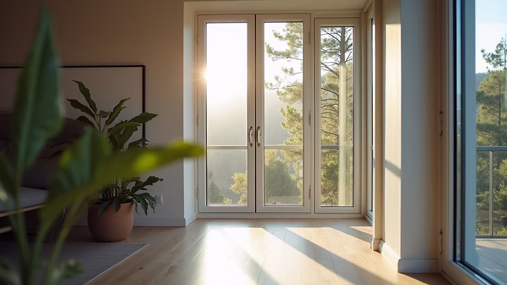 Custom window installation with natural daylight